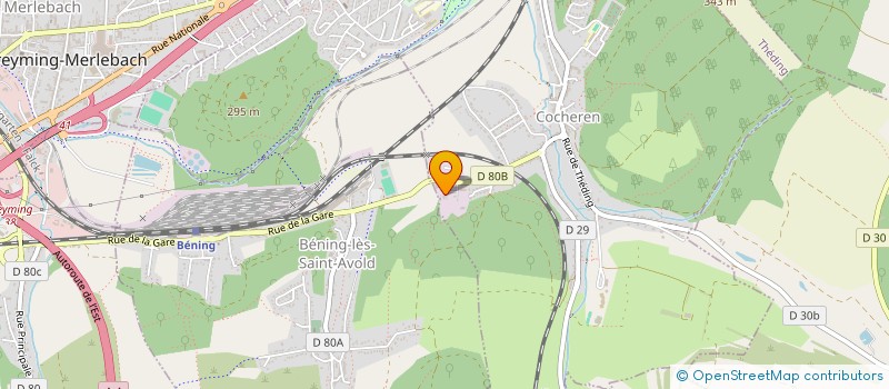 localisation de l'entreprise SCI SEBIMMO 2  COCHEREN