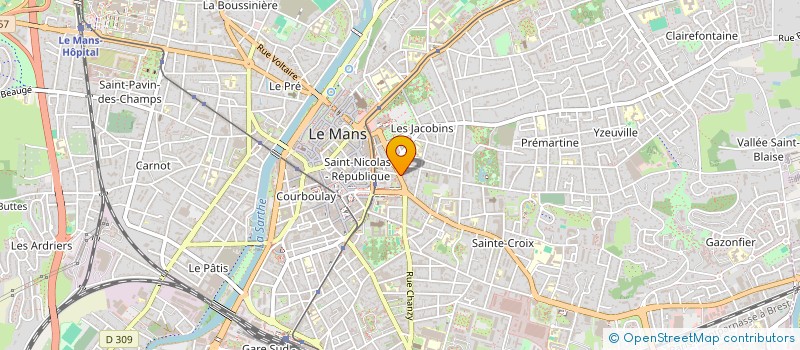 localisation de l'entreprise SCI SEBIRE  LE MANS