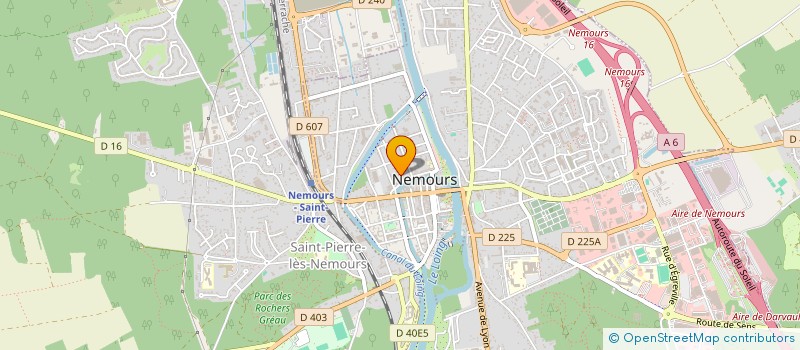 localisation de l'entreprise SCI SEBJUL  NEMOURS