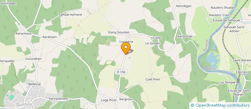 localisation de l'entreprise SCI SEBLIKA  PLUMELIAU-BIEUZY