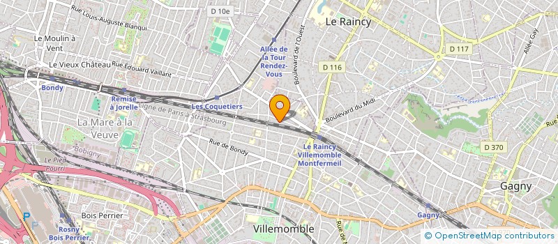 localisation de l'entreprise SCI SEBLY à VILLEMOMBLE