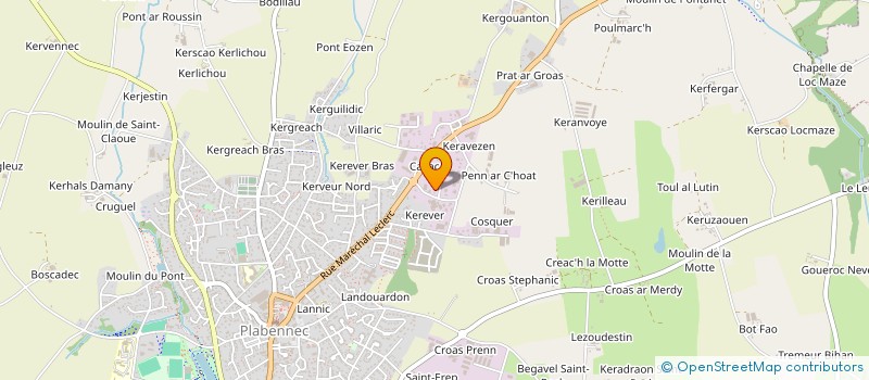 localisation de l'entreprise SCI SEBMAD  PLABENNEC