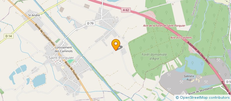 localisation de l'entreprise SCI SEBMAT  SAINT-PORQUIER