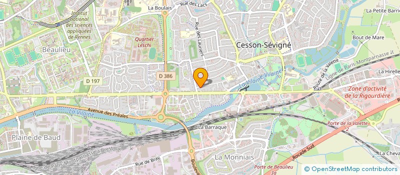localisation de l'entreprise SCI SEBREMAJE  CESSON-SEVIGNE