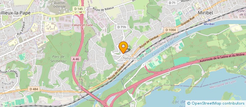 localisation de l'entreprise SCI SEBRIMA  NEYRON