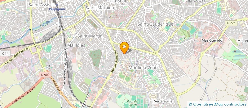 localisation de l'entreprise SCI SEBSO  PERPIGNAN
