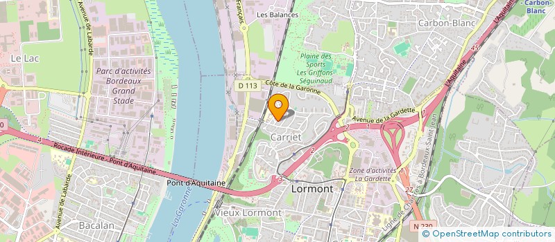 localisation de l'entreprise SCI SEBY  LORMONT