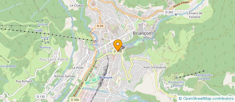 localisation de l'entreprise SCI SEBYA à BRIANCON