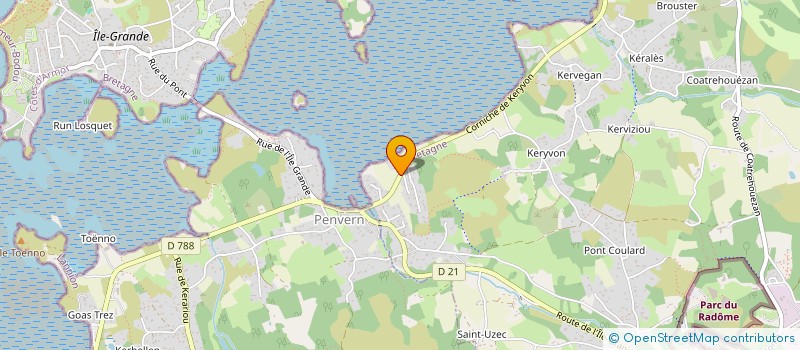 localisation de l'entreprise SCI SEC  PLEUMEUR-BODOU