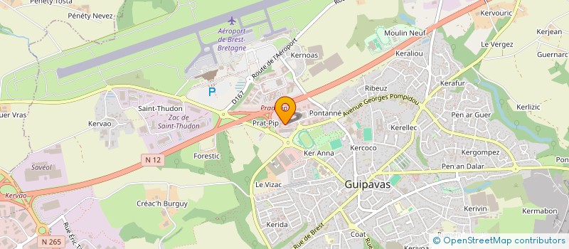 localisation de l'entreprise SCI SEC  GUIPAVAS