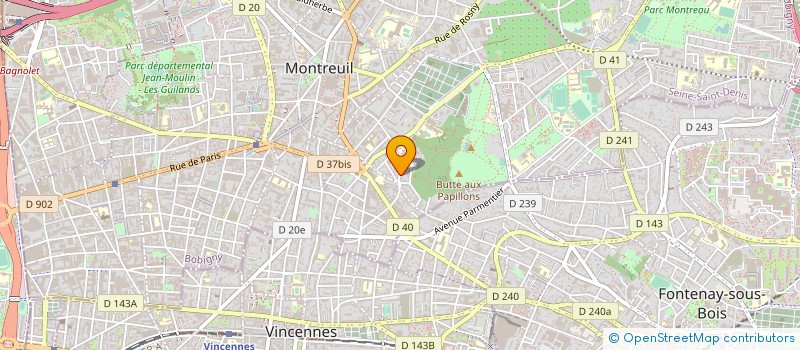 localisation de l'entreprise SCI SECA à MONTREUIL