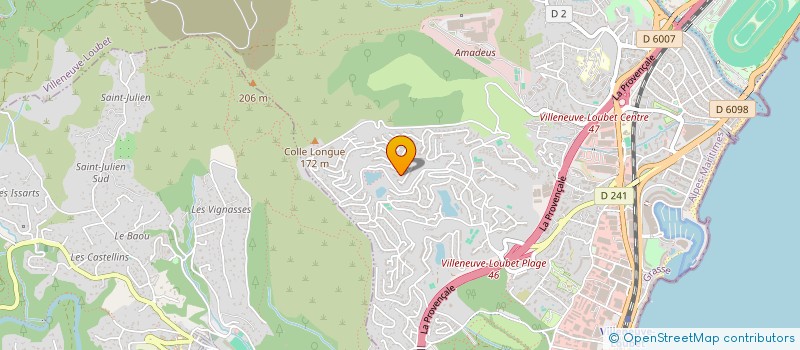 localisation de l'entreprise SCI SECA  VILLENEUVE-LOUBET