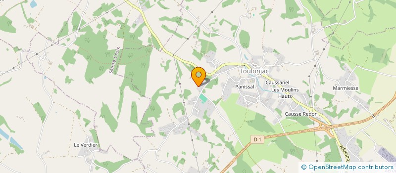 localisation de l'entreprise SCI SECA  TOULONJAC