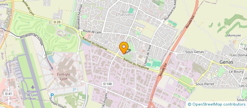 localisation de l'entreprise SCI SECADES  CHASSIEU