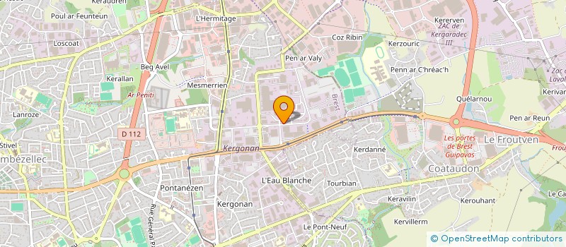 localisation de l'entreprise SCI SECAR  BREST