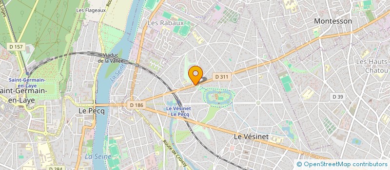 localisation de l'entreprise SCI SECARSO  LE VESINET