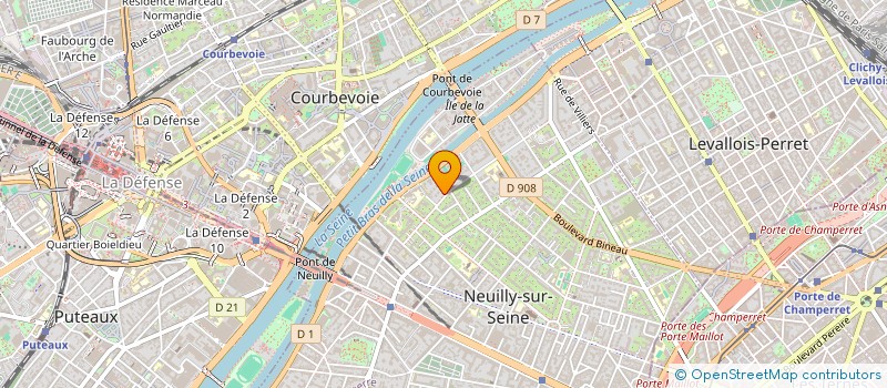localisation de l'entreprise SCI SECASO à NEUILLY-SUR-SEINE