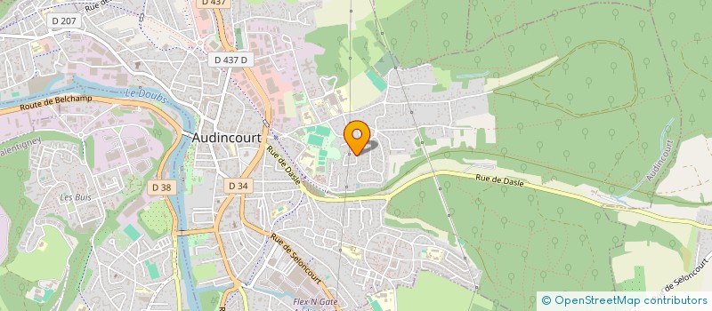 localisation de l'entreprise SCI SECK GUITE IMMOBILIER  AUDINCOURT