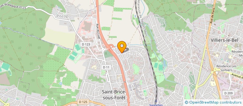 localisation de l'entreprise SCI SECNAZ à SAINT-BRICE-SOUS-FORET