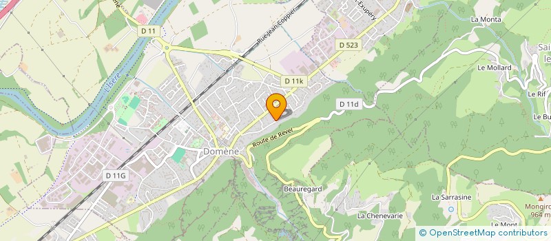 localisation de l'entreprise SCI SECOBA  DOMENE