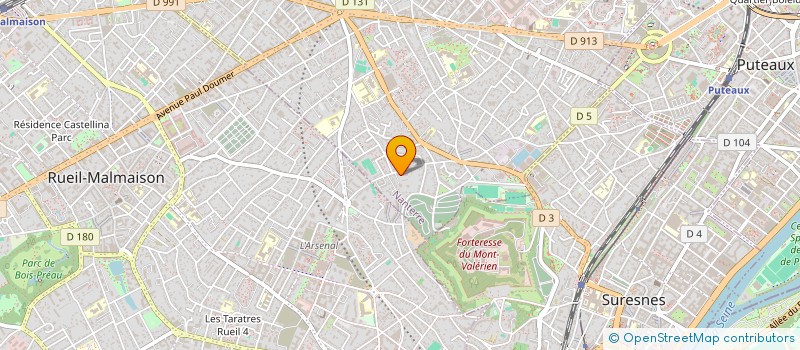 localisation de l'entreprise SCI SECOFIMA  NANTERRE