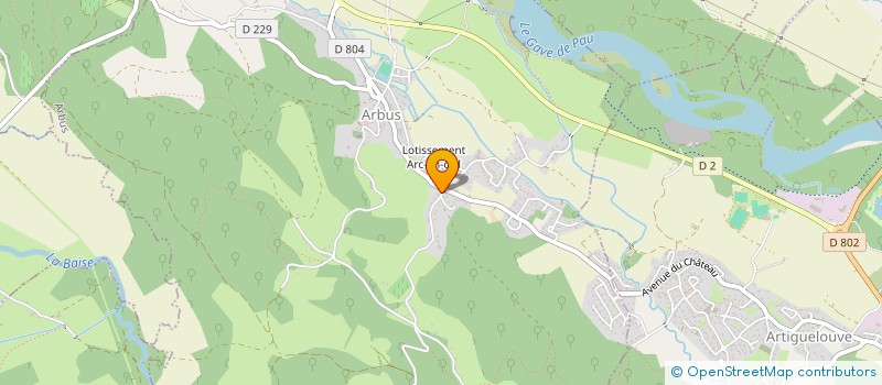 localisation de l'entreprise SCI SECOND LIFE  ARBUS