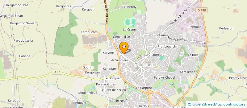 localisation de l'entreprise SCI SECOT AS  GOUESNOU