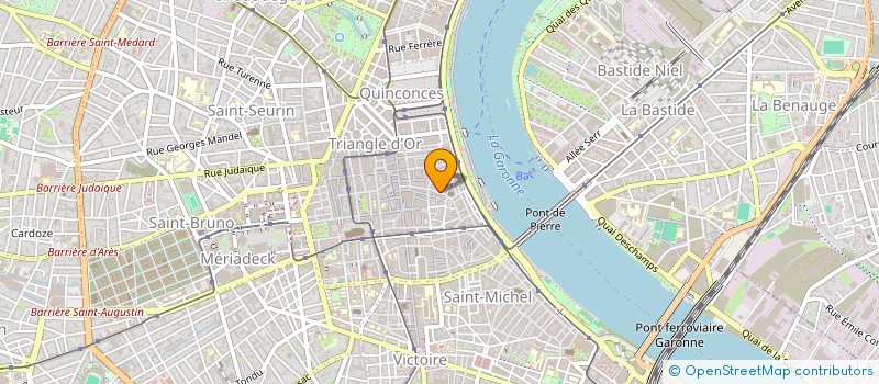 localisation de l'entreprise SCI SECUNDO DE SEGUIER  BORDEAUX