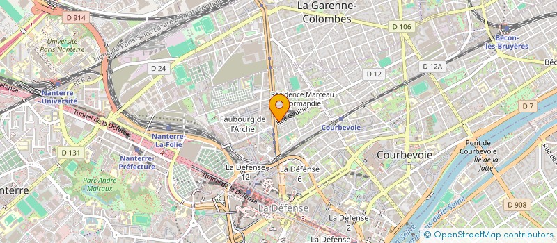 localisation de l'entreprise SCI SEDABAC à COURBEVOIE