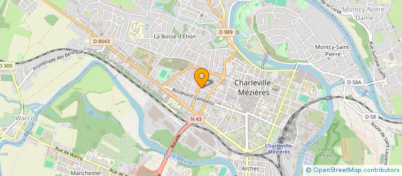 localisation de l'entreprise SCI SEDAN LECLERC COMPTA  CHARLEVILLE-MEZIERES