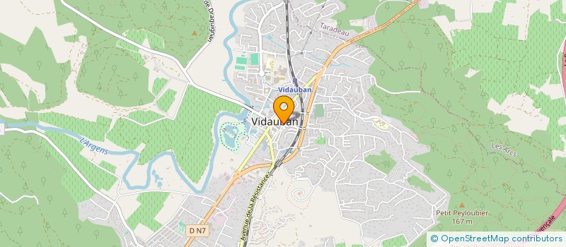 localisation de l'entreprise SCI SEDAT  VIDAUBAN