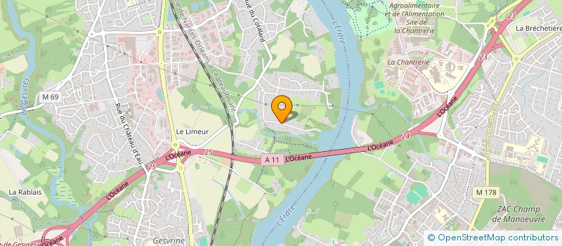 localisation de l'entreprise SCI SEDIMA  LA CHAPELLE-SUR-ERDRE