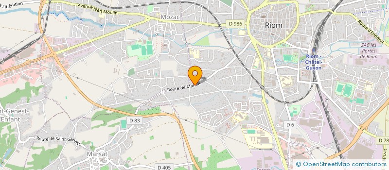 localisation de l'entreprise SCI SEEL  RIOM