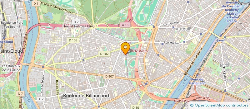 localisation de l'entreprise SCI SEEZ RAYE à BOULOGNE-BILLANCOURT