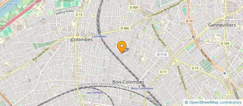 localisation de l'entreprise SCI SEF à BOIS-COLOMBES