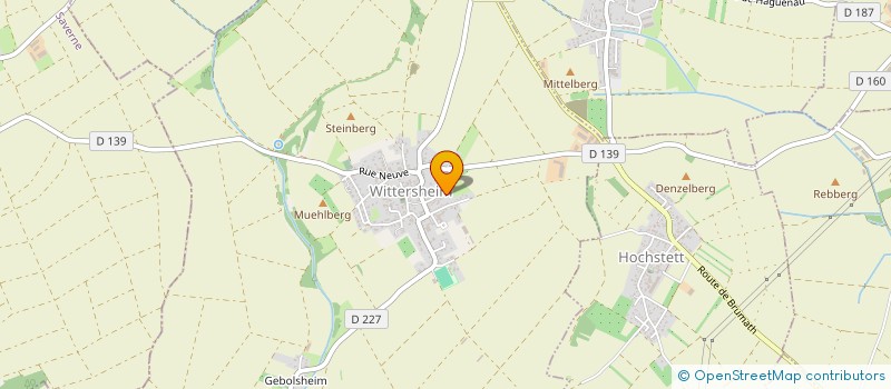 localisation de l'entreprise SCI SEF  WITTERSHEIM