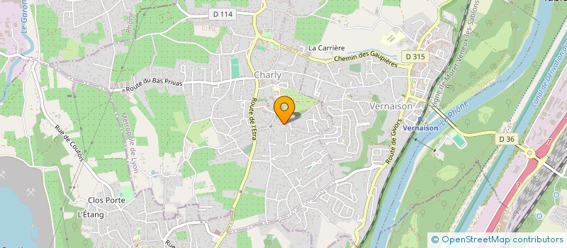 localisation de l'entreprise SCI SEF MOLINERO  CHARLY