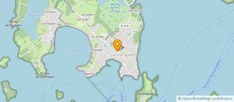 localisation de l'entreprise SCI SEFA  LARMOR-BADEN