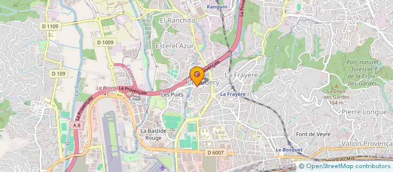 localisation de l'entreprise SCI SEFA à CANNES