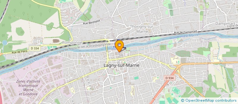 localisation de l'entreprise SCI SEFIANI  LAGNY-SUR-MARNE