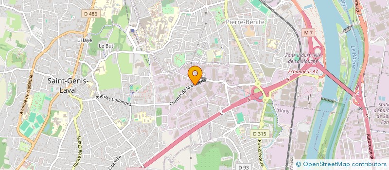 localisation de l'entreprise SCI SEFIDA  SAINT-GENIS-LAVAL