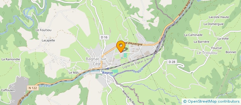 localisation de l'entreprise SCI SEGALA  BAGNAC-SUR-CELE