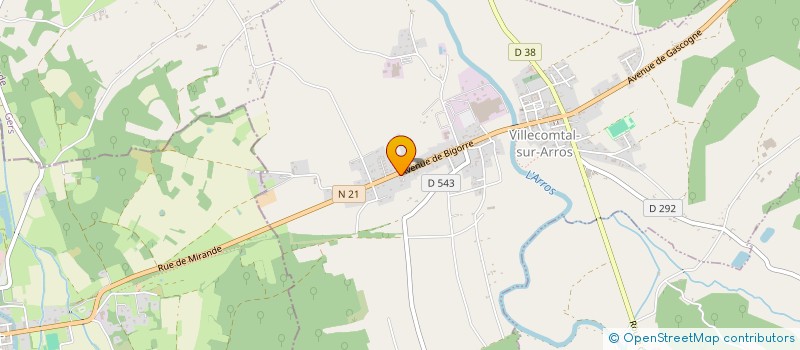 localisation de l'entreprise SCI SEGARRA  VILLECOMTAL-SUR-ARROS