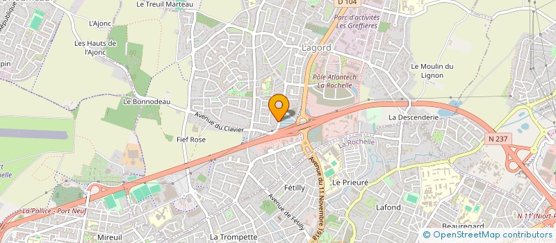 localisation de l'entreprise SCI SEGE 2  LAGORD