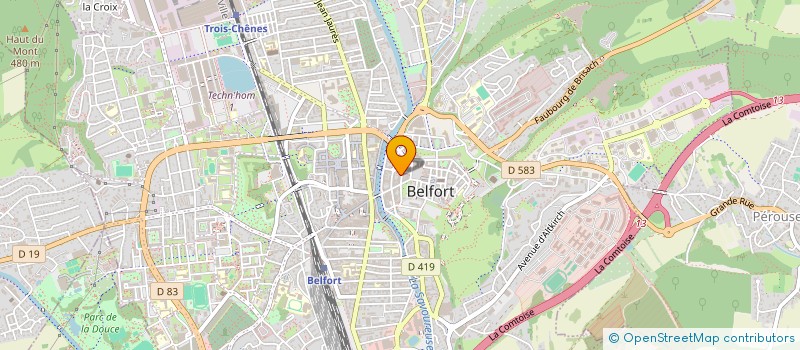 localisation de l'entreprise SCI SEGERINE  BELFORT