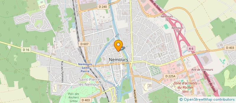 localisation de l'entreprise SCI SEGOLINE  NEMOURS