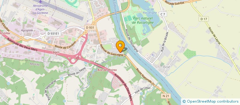 localisation de l'entreprise SCI SEGOUGNAC  LE PASSAGE