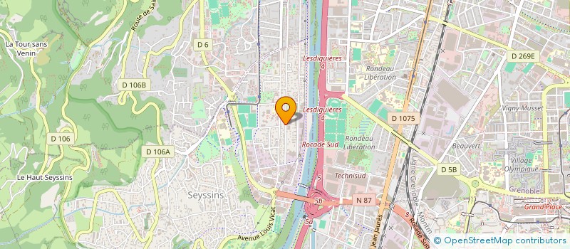 localisation de l'entreprise SCI SEGU à SEYSSINS