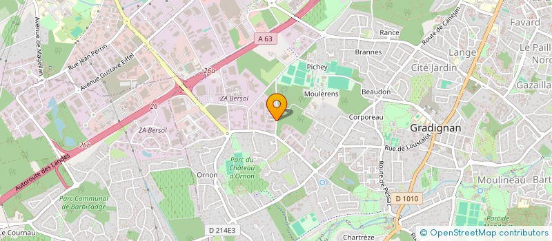 localisation de l'entreprise SCI SEGUA  GRADIGNAN