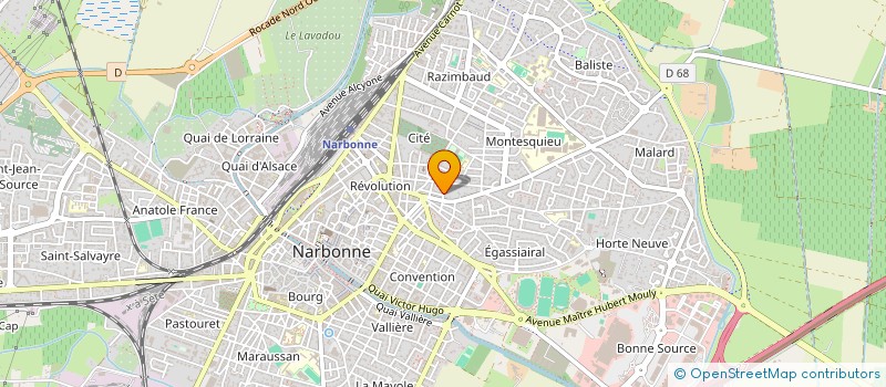 localisation de l'entreprise SCI SEGUIER  NARBONNE